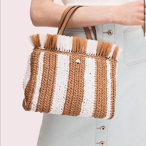 Kate Spade ♠️ NY Sam Striped Straw
